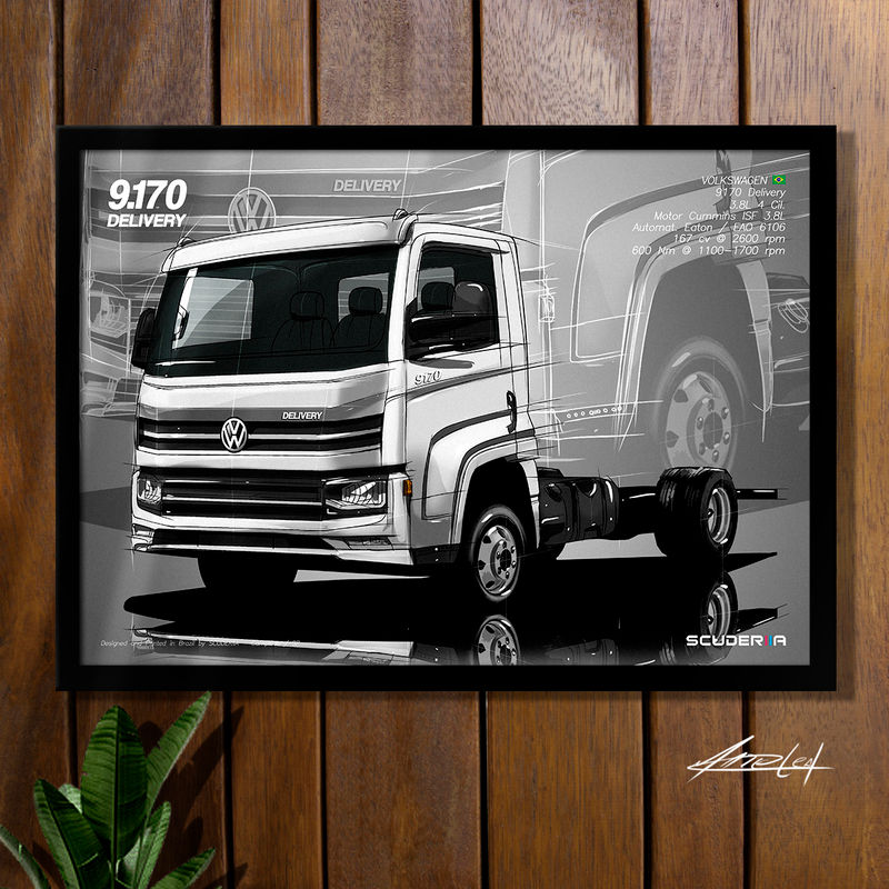 Thumbnail: QUADRO DECORATIVO VW 9170 DELIVERY - PERSPECTIVA DIANTEIRA