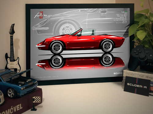 QUADRO DECORATIVO PUMA GTS 1600 CONVERSÍVEL - SIDE STREET