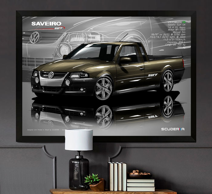 QUADRO DECORATIVO VOLKSWAGEN SAVEIRO SURF G4 1.6 - PERSPECTIVE