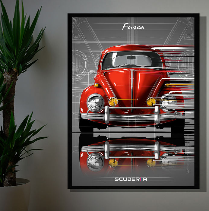 Thumbnail: QUADRO DECORATIVO VOLKSWAGEN FUSCA 1962/1970- TRANSITION