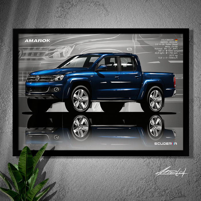 Thumbnail: QUADRO DECORATIVO VOLKSWAGEN AMAROK HIGHLINE 2.0 4X4 CD - PERSPECTIVE