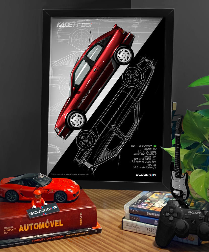 Miniatura: QUADRO DECORATIVO CHEVROLET KADETT GSI - GRADIENT STREET