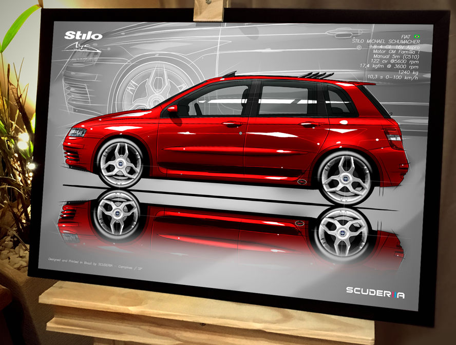 Miniatura: QUADRO DECORATIVO FIAT STILO SCHUMACHER 1.8 16V - SIDE STREET