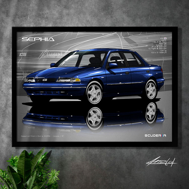 QUADRO DECORATIVO KIA SEPHIA - PERSPECTIVE