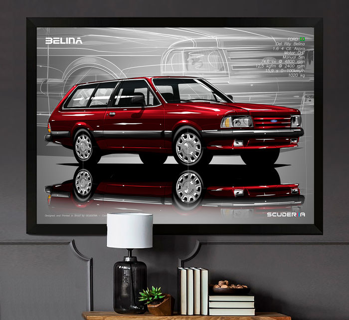 Thumbnail: QUADRO DECORATIVO FORD BELINA DEL REY 1.6 GLX - PERSPECTIVE