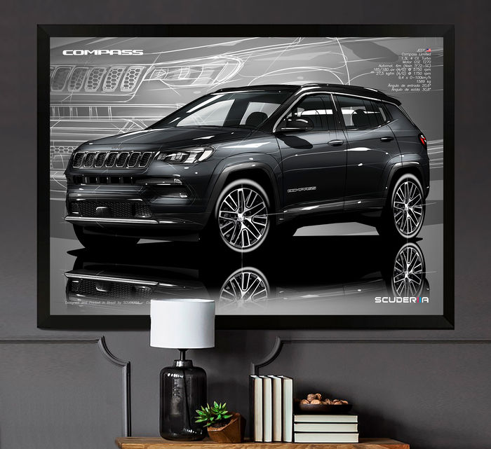 Miniatura: QUADRO DECORATIVO JEEP COMPASS LIMITED 1.3 TURBO T270 - PERSPECTIVE