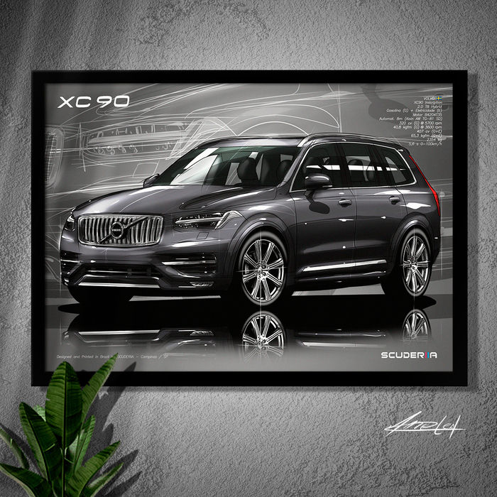 Miniatura: QUADRO DECORATIVO VOLVO XC90 INSCRIPTION 2017-2021 - PERSPECTIVE