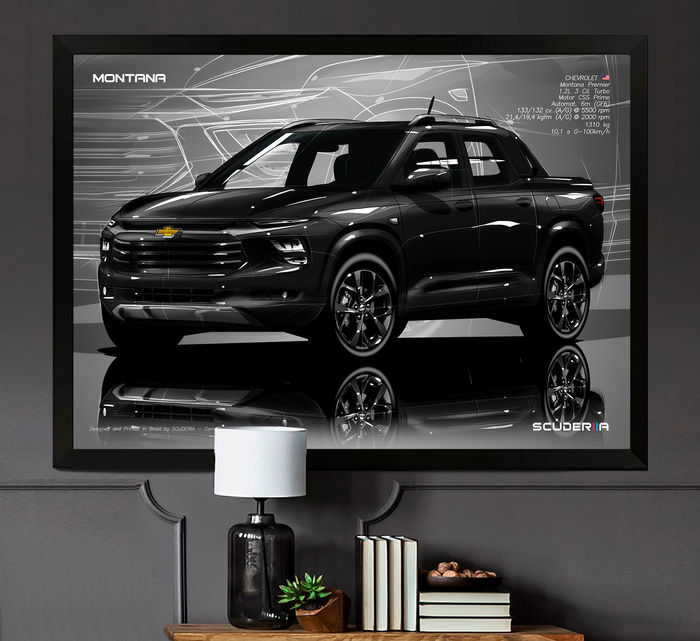 Miniatura: QUADRO DECORATIVO CHEVROLET MONTANA PREMIER 1.2 TURBO - PERSPECTIVE