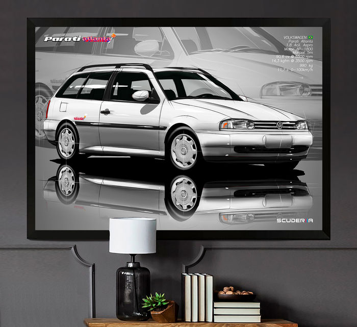 Miniatura: QUADRO DECORATIVO VOLKSWAGEN PARATI ATLANTA 1.8 8v AP (G2) - PERSPECTIVE