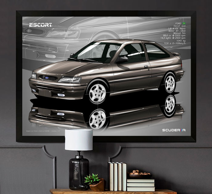 Thumbnail: QUADRO DECORATIVO FORD ESCORT GLX 1996 - PERSPECTIVE