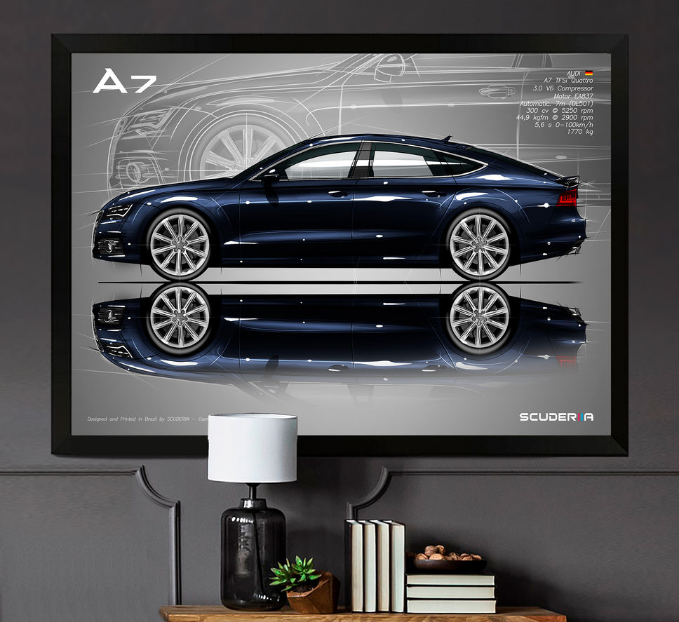 Thumbnail: QUADRO DECORATIVO AUDI A7 SPORTBACK AMBITION QUATTRO - 2011-2015 - SIDE STREET