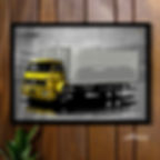 QUADRO DECORATIVO VW 14220 TRUCK BAÚ POSTER DE CAMINHONEIRO PRESENTE CRIATIVO ESTRADAS