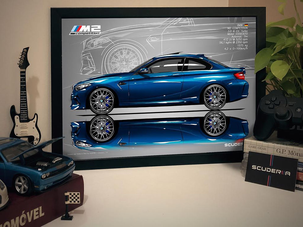 Thumbnail: QUADRO DECORATIVO BMW M2 COMPETITION 3.0 TURBO AT (F87) - SIDE STREET