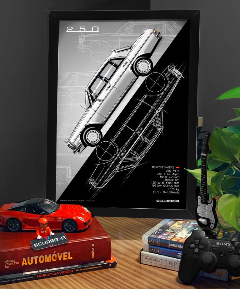 Thumbnail: QUADRO DECORATIVO MERCEDES-BENZ 250 2.5 130cv (W114) - GRADIENT STREET