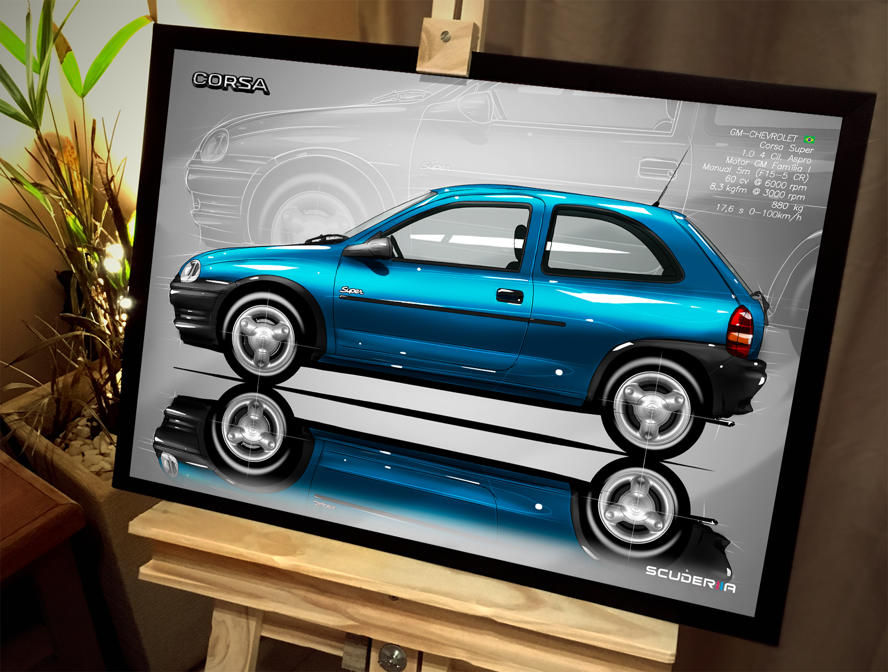 Thumbnail: QUADRO DECORATIVO CHEVROLET CORSA SUPER 1.0 2P - SIDE STREET