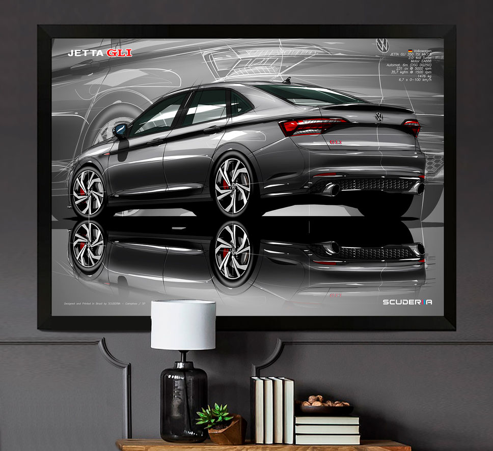 Thumbnail: QUADRO DECORATIVO VW JETTA GLI 350 TSI 231cv MK7,5 - PERSPECTIVE TRAS