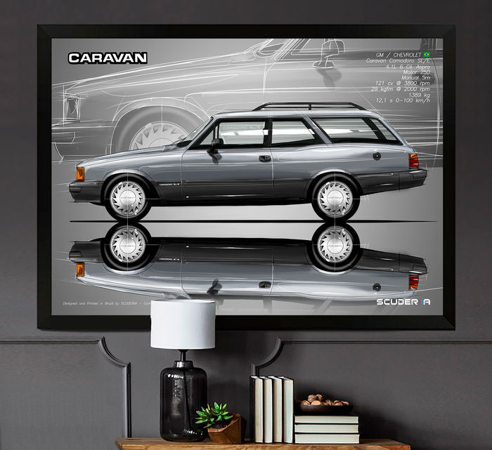 Thumbnail: QUADRO DECORATIVO CHEVROLET CARAVAN COMODORO 4.1 6 cil 91-92 - SIDE STREET