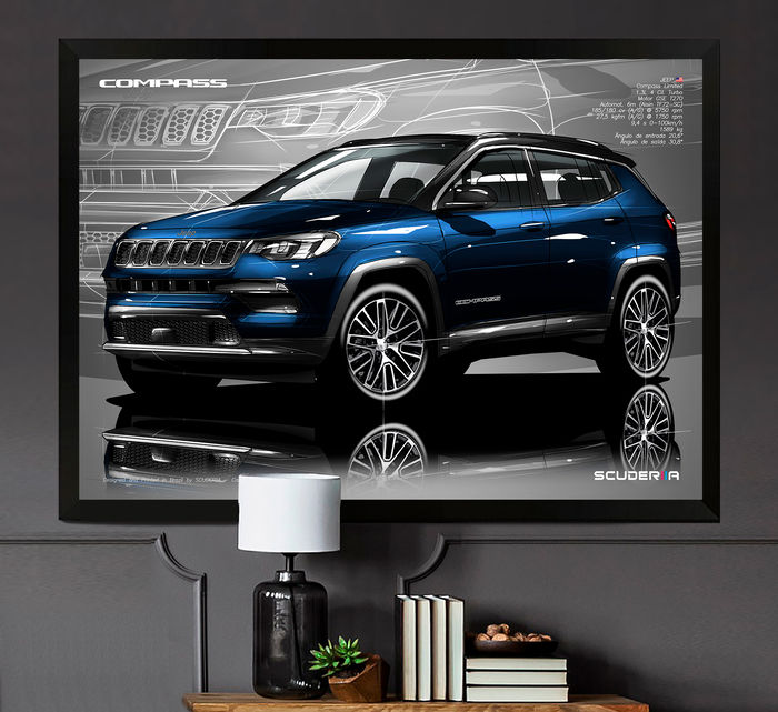 Miniatura: QUADRO DECORATIVO JEEP COMPASS LIMITED 1.3 TURBO T270 - PERSPECTIVE