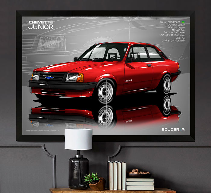 Miniatura: QUADRO DECORATIVO CHEVROLET CHEVETTE JUNIOR - PERSPECTI