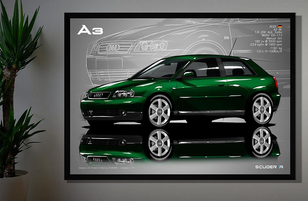 Thumbnail: QUADRO DECORATIVO AUDI A3 2P 180 CV (8L) - PERSPECTIVE