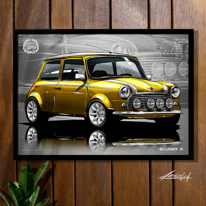 Thumbnail: QUADRO DECORATIVO MINI MORRIS COOPER SPORT 1.3 - PERSPECTIVE