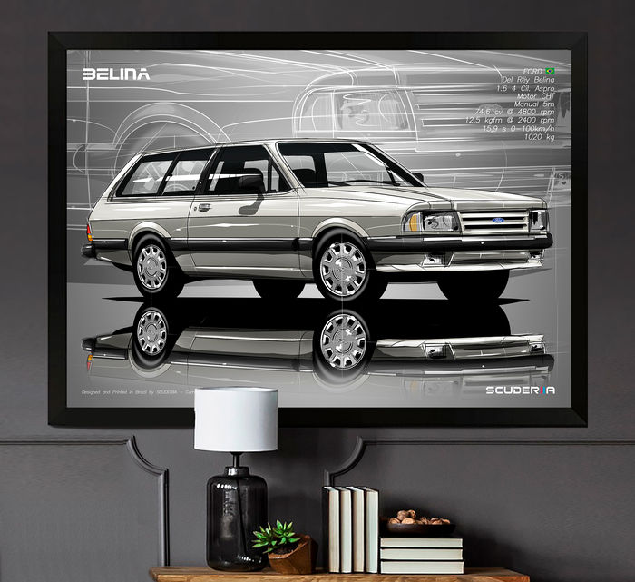 Miniatura: QUADRO DECORATIVO FORD BELINA DEL REY 1.6 GLX - PERSPECTIVE