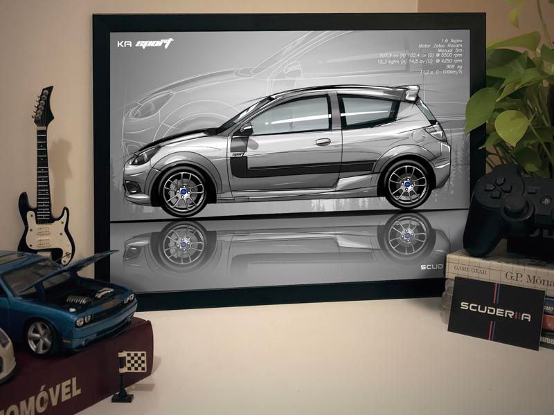 Miniatura: QUADRO DECORATIVO FORD KA SPORT 1.6 - SIDE STREET
