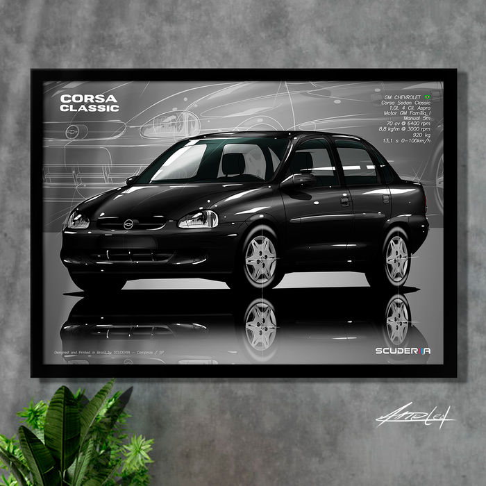Thumbnail: QUADRO DECORATIVO CHEVROLET CORSA CLASSIC SEDAN 4P -PERSPECTIVE