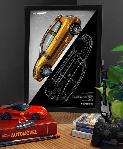 QUADRO DECORATIVO FORD KA SPORT 1.6 - GRADIENT STREET | scuderiia
