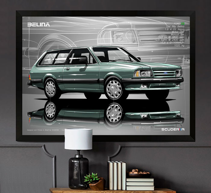 Thumbnail: QUADRO DECORATIVO FORD BELINA DEL REY 1.6 GLX - PERSPECTIVE