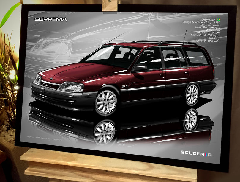 Thumbnail: QUADRO DECORATIVO CHEVROLET OMEGA SUPREMA GLS 2.0 - PERSPECTIVE