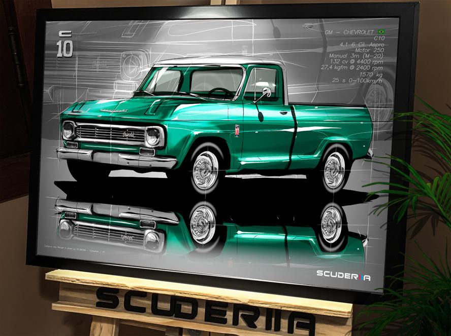 Thumbnail: QUADRO DECORATIVO CHEVROLET C10 - PERSPECTIVE SCUDERIIA