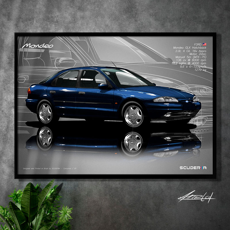 Thumbnail: QUADRO DECORATIVO FORD MONDEO HATCH GLX 2.0 16V MK1 - PERSPECTIVE