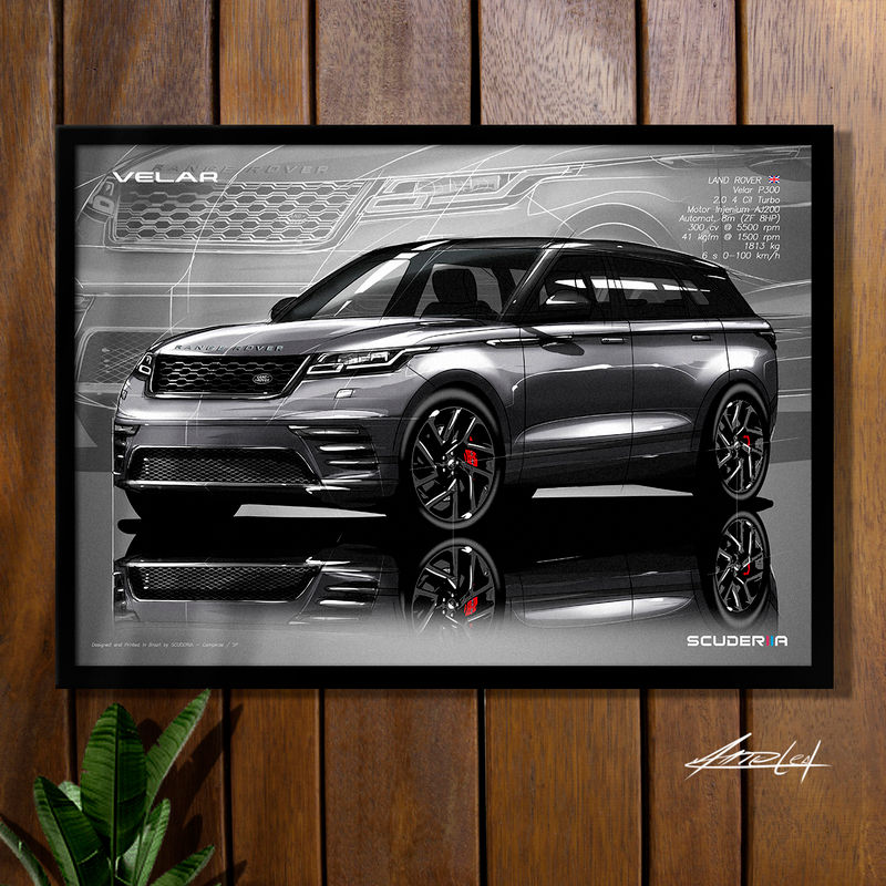 Thumbnail: QUADRO DECORATIVO LAND ROVER VELAR P300 - PERSPECTIVE