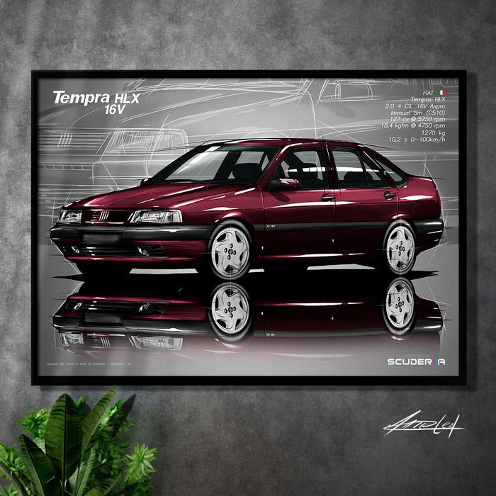 Thumbnail: QUADRO DECORATIVO FIAT TEMPRA HLX 2.0 16V 1996-1998 4P - PERSPECTIVE
