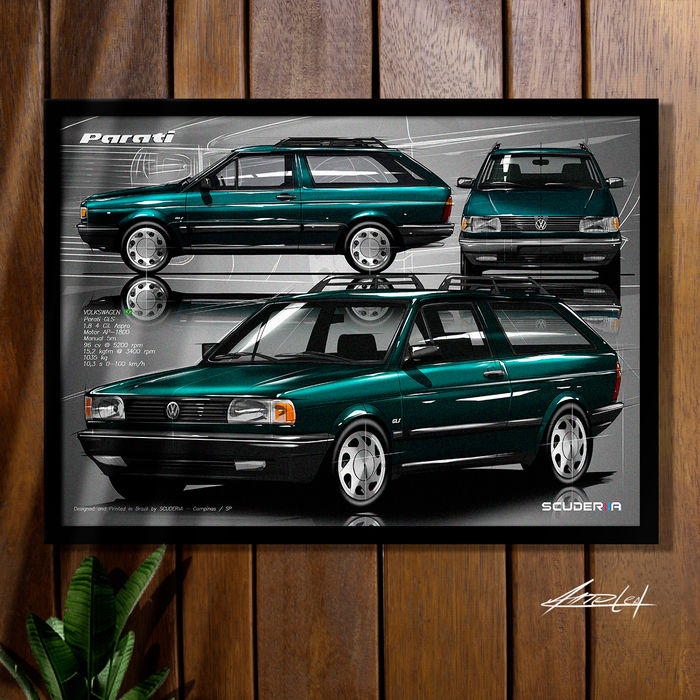 Miniatura: QUADRO DECORATIVO VOLKSWAGEN VOYAGE GLS 1.8 AP 93-96 - COMPOSITION I