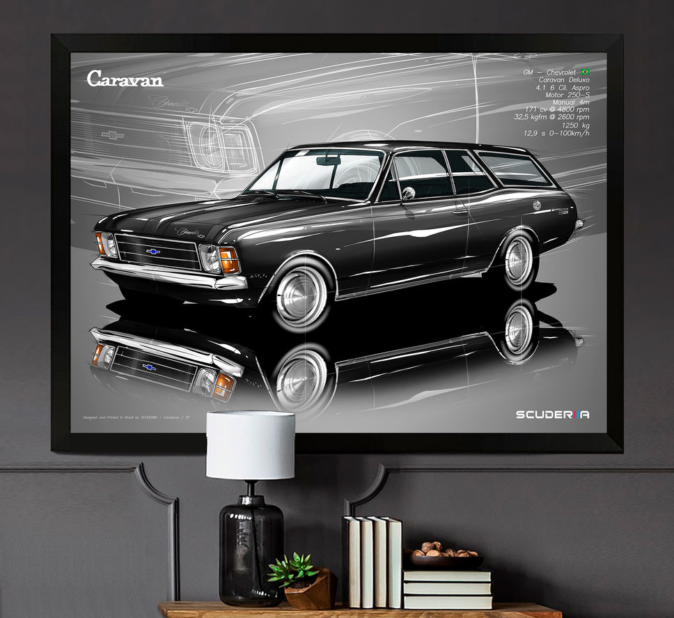Thumbnail: QUADRO DECORATIVO CHEVROLET CARAVAN DELUXO 4.1 75/77 - PERSPECTIVE