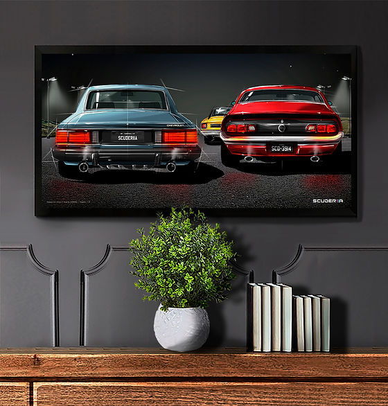 QUADRO DECORATIVO - NIGHT DRIVE OPALA / MAVERICK / CHARGER
