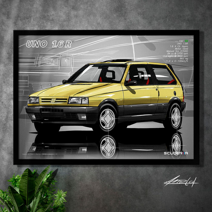 Thumbnail: QUADRO DECORATIVO FIAT UNO 1.6R - PERSPECTIVE