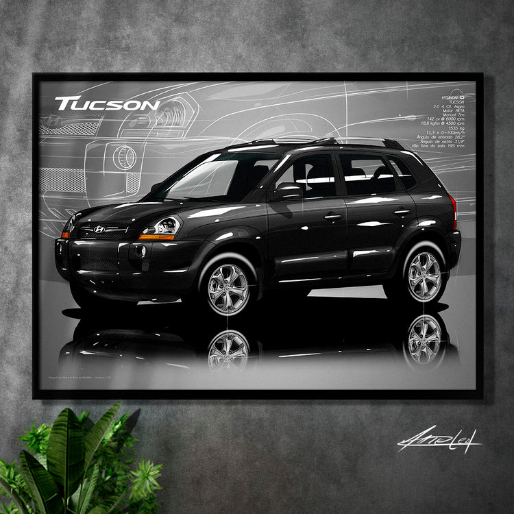 Thumbnail: QUADRO DECORATIVO HYUNDAI TUCSON 2.0 16V - PERSPECTIVE
