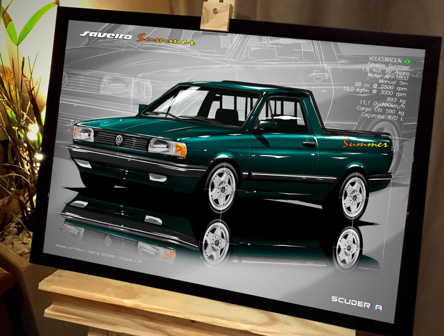 Thumbnail: QUADRO DECORATIVO VOLKSWAGEN SAVEIRO SUMMER 1.8 AP - PERSPECTIVE