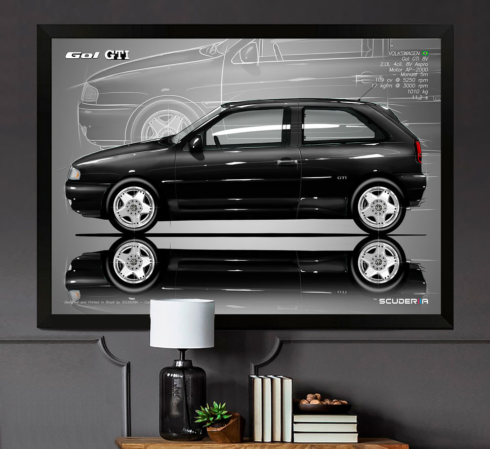 Thumbnail: QUADRO DECORATIVO VOLKSWAGEN GOL GTI 8V - SIDE STREET