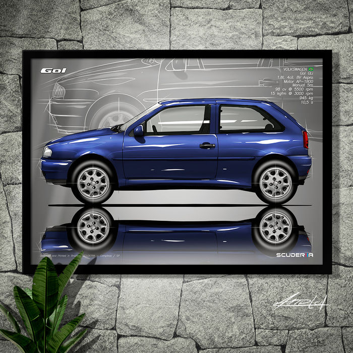 Thumbnail: QUADRO DECORATIVO VOLKSWAGEN GOL GLi 1.8 8v AP (G2) - SIDE STREET