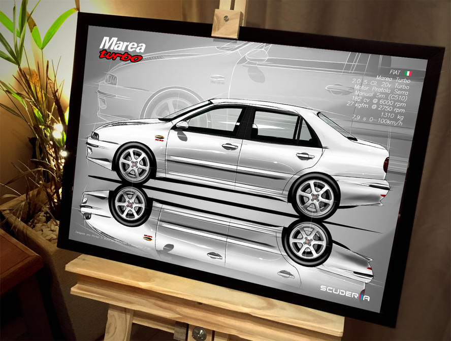 Thumbnail: QUADRO DECORATIVO FIAT MAREA TURBO 2.0  20V - SIDE STREET