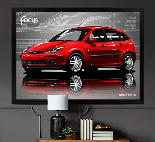 QUADRO DECORATIVO FORD FOCUS GLX 2.0 2004-2008 - PERSPECTIVE
