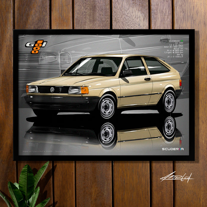 Thumbnail: QUADRO DECORATIVO VOLKSWAGEN GOL 1000 CHT 94-95 - PERSPECTIVE