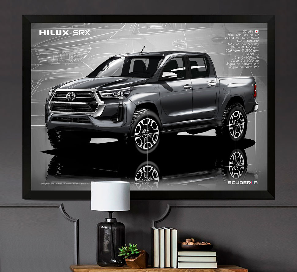 Thumbnail: QUADRO DECORATIVO TOYOTA HILUX SRX 204cv 2020-2022 - PERSPECTIVE