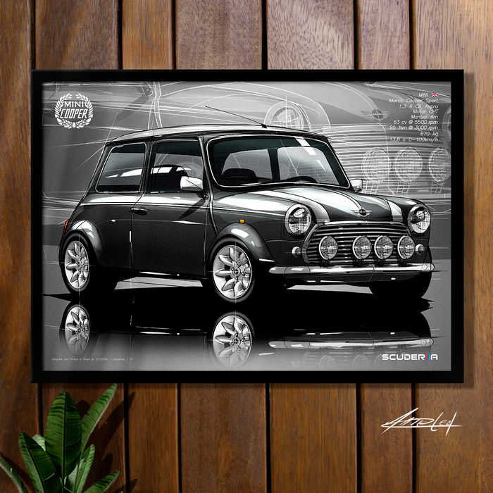 Miniatura: QUADRO DECORATIVO MINI MORRIS COOPER SPORT 1.3 - PERSPECTIVE
