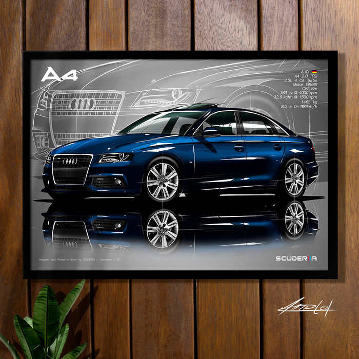 Thumbnail: QUADRO DECORATIVO AUDI A4 2.0 TFSi (B8) - 2007-2011 - PERSPECTIVE