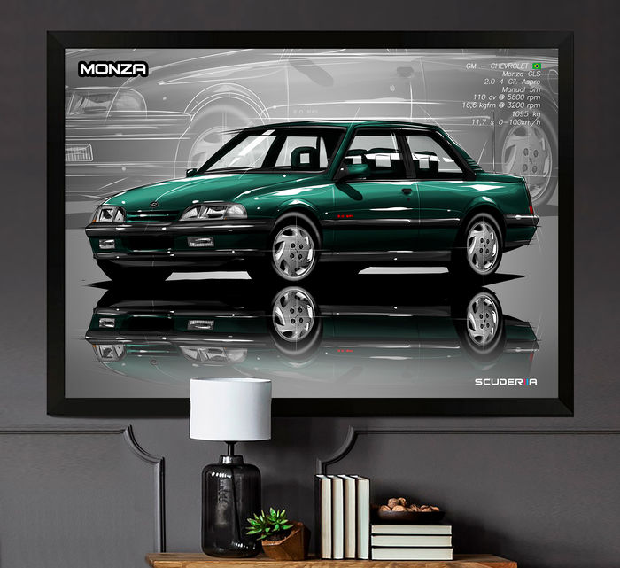 QUADRO DECORATIVO CHEVROLET MONZA GLS 2.0 EFI G2 2 PORAS 92-94- PERSPECTIVE